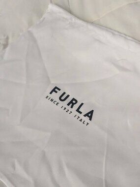 Furla Dust Bags White Satin Interior Drawstring Two Sizes Available Protector